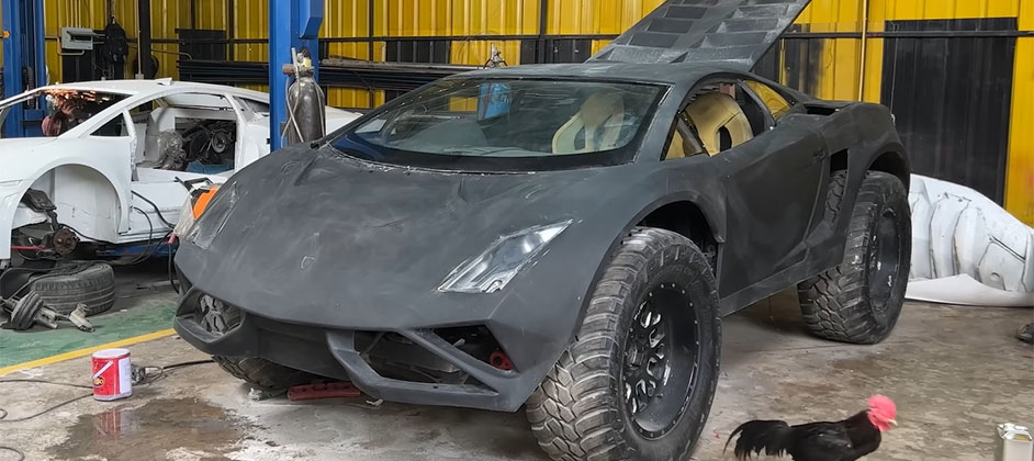 На базе Toyota Hilux построили внедорожную реплику Lamborghini Gallardo